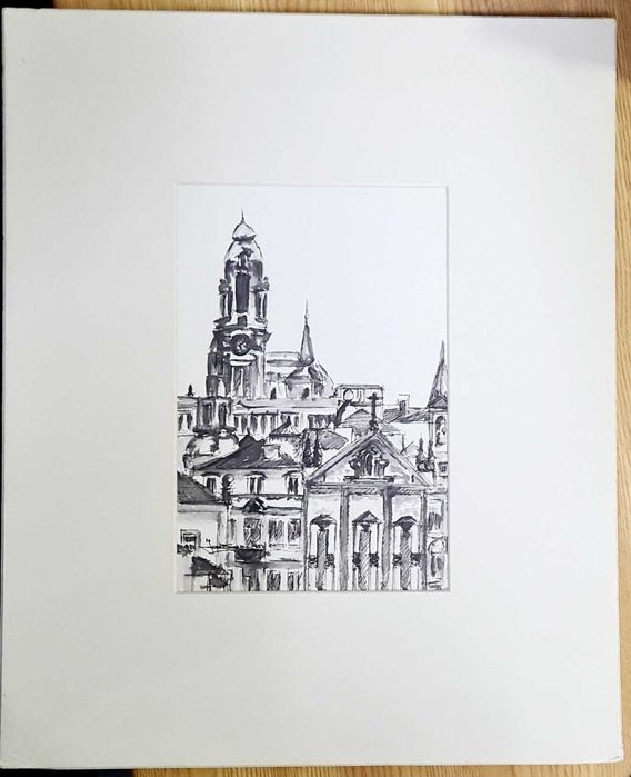 Pintura original a Aguarela de José Barbosa