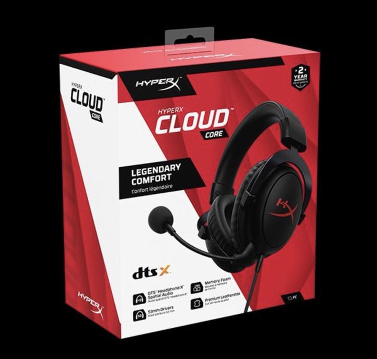 Наушники игровые HyperX Cloud Core ( проводные )