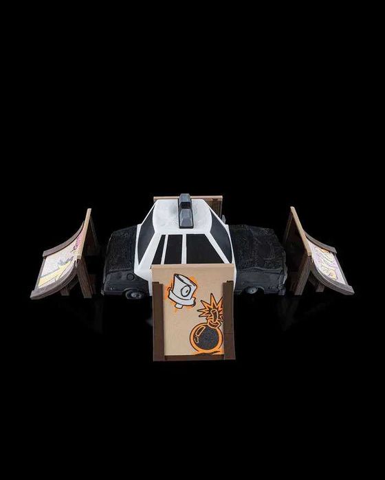 Rampa de carro policia - mini Parque skate de dedos | impressão 3D Bus