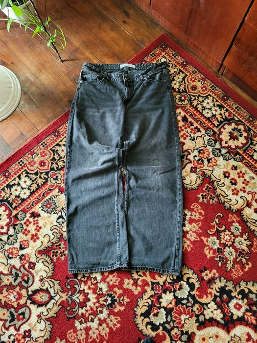 Bershka Baggy Skate джинси | Wide Leg | Широкі | 44 Baggy jeans black чорні