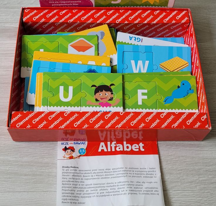 Gra alfabet Clementoni 3-5 lat uczę się bawiąc
