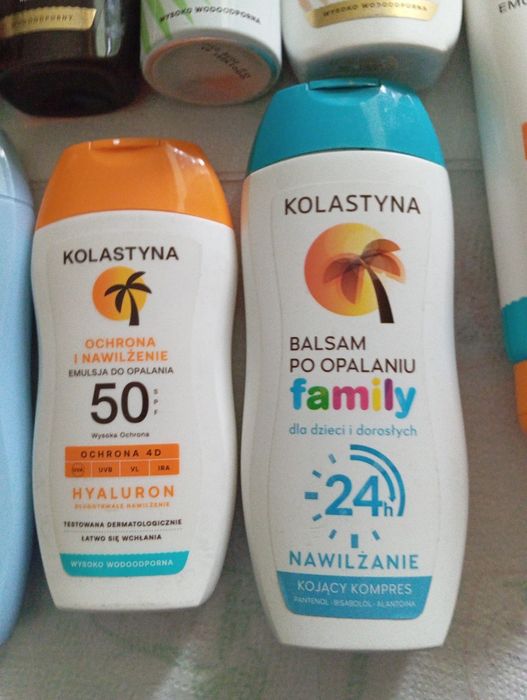Zestaw kosmetyków do opalania