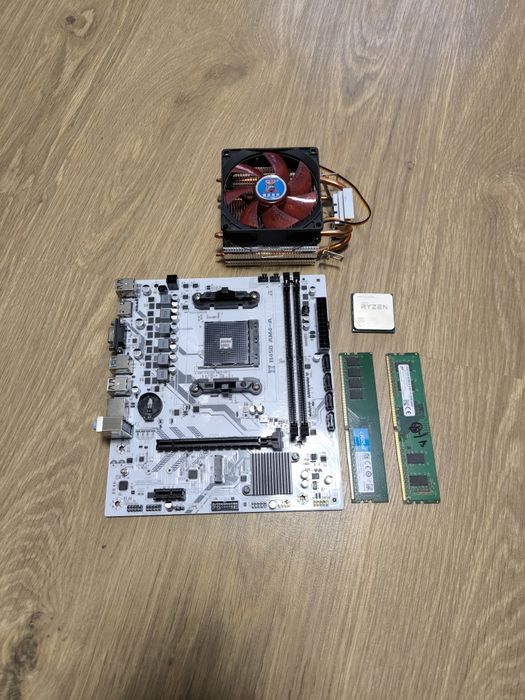 B450m / Ryzen 5 1500x/ 12gb ddr4 / кулер