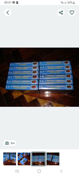 "A Odisseia Submarina ", Jacques Cousteau - Cassettes VHS