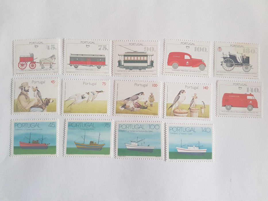 Selos em Escudos Não Utilizados Vários Temas