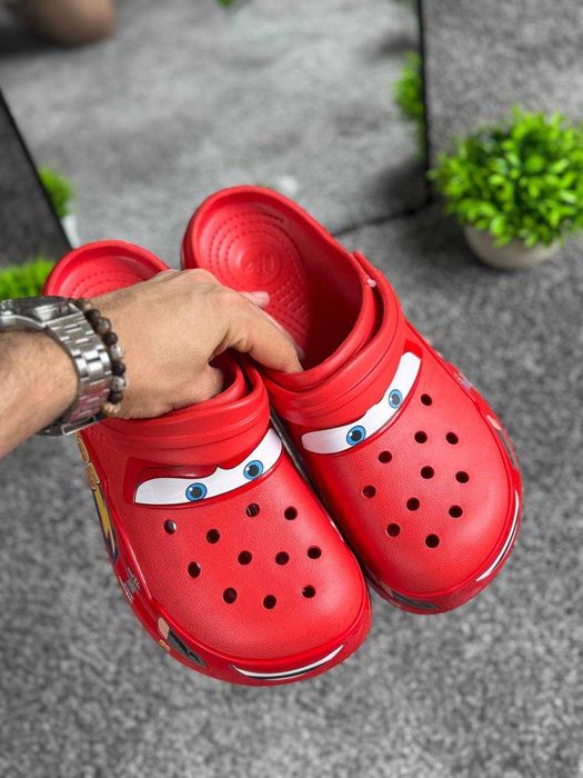 Crocs McQueen/Крокси Маквін/Кроксы Молния Маквин/Чоловічі Шльопанці