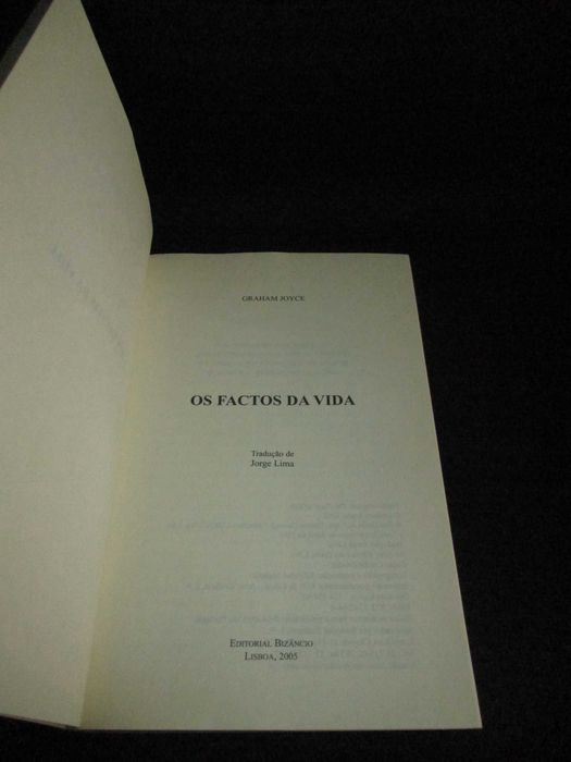 Livro Os Factos da Vida Graham Joyce