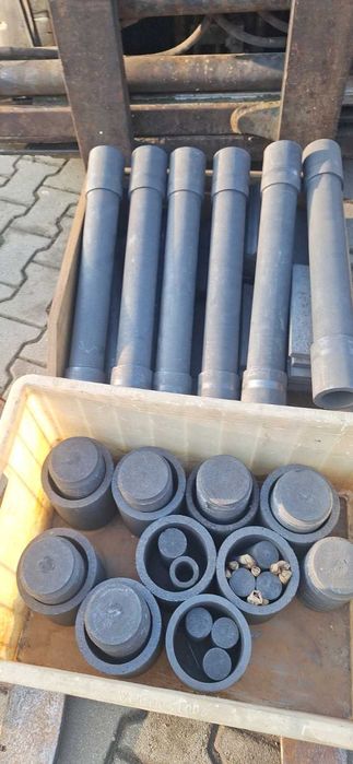 grafit czysty materiał wałki rury krążki tygle