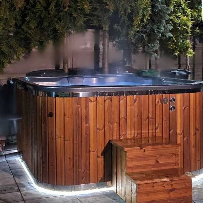 TERMODREWNO do obicia balii ogrodowej | Deska poddana obróbce termicznej do jacuzzi bani | Thermodrewno | Thermowood | Balia Technic