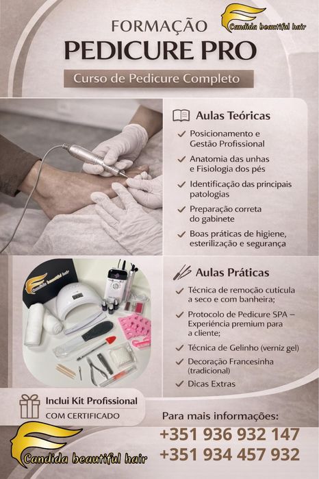 Cândida Beautiful Hair  FORMAÇÃO PEDICURE PRO