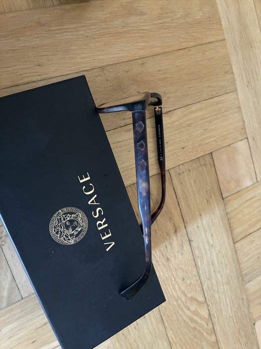 Okulary Versace kocie oczy brąz centki