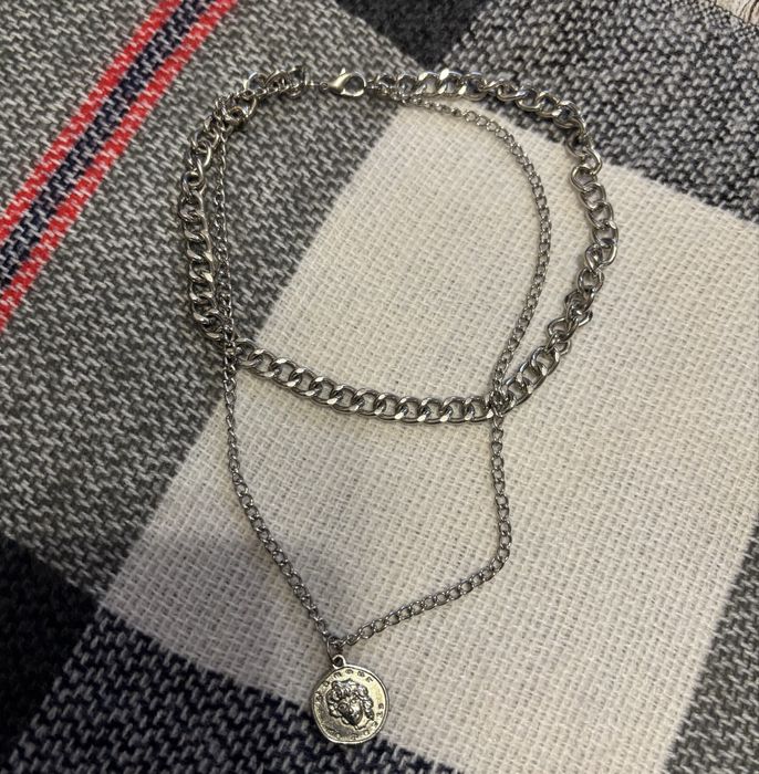 Стильний чокер цепка подвійний