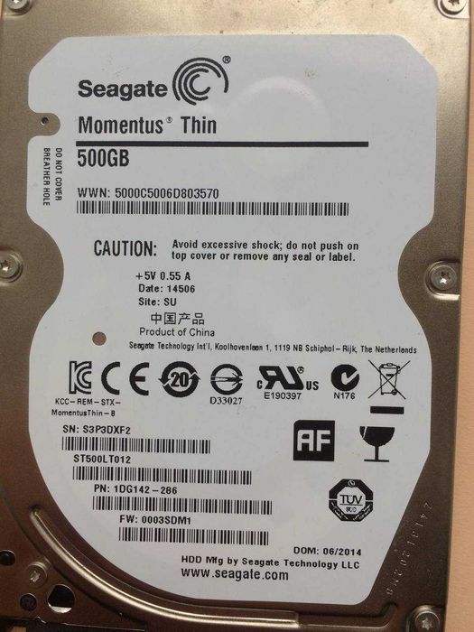 SSD диск, SEAGATE 500 GB