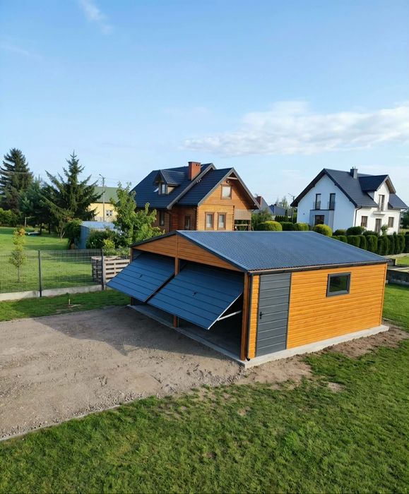 Garaż blaszany Premium Konstrukcja profil zamknięty ocynkowany! 4x6 6x5 6x5,80 6x6 7x6 8x6 9x5 9x6 - Na Wymiar! Garaż do 35 metrów - na zgłoszenie!