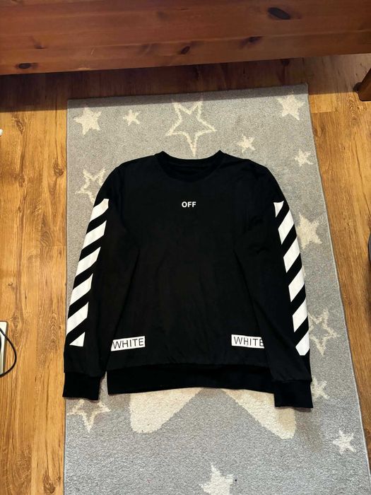 Bluza Crewneck Off-White Diagonal rare swag boxy black swoosh