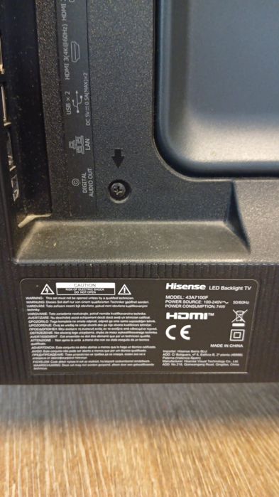 Hisense 43a7100f 43 4K UHD LED TV Black