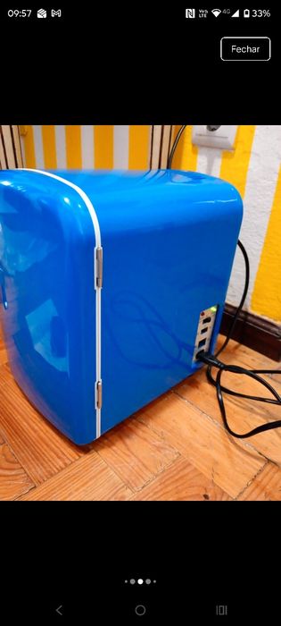 Mini frigorífico portátil auto e casa (aquece e resfria)