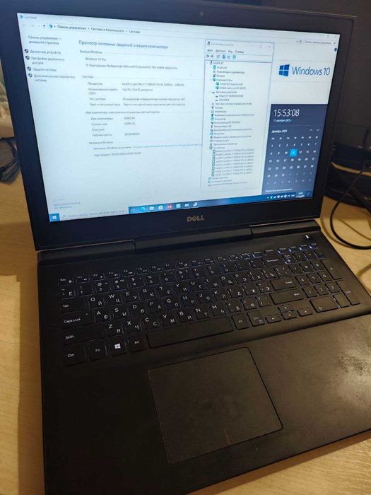 Ігровий Ноутбук DellP65F (i7-7700HQ|16Gb|1050ti|M2 SSD 256+HDD 500)