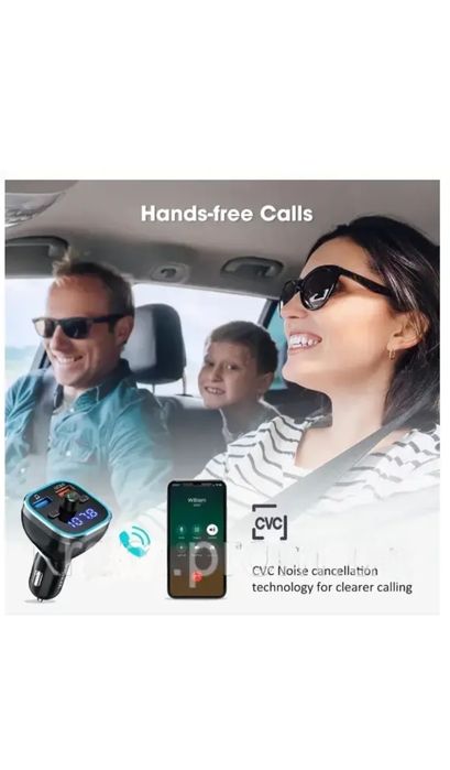 Трансмітер радіоадаптер для авто VicTsing BH378 Bluetooth V5.0 FM-передавач, зарядний пристрій
