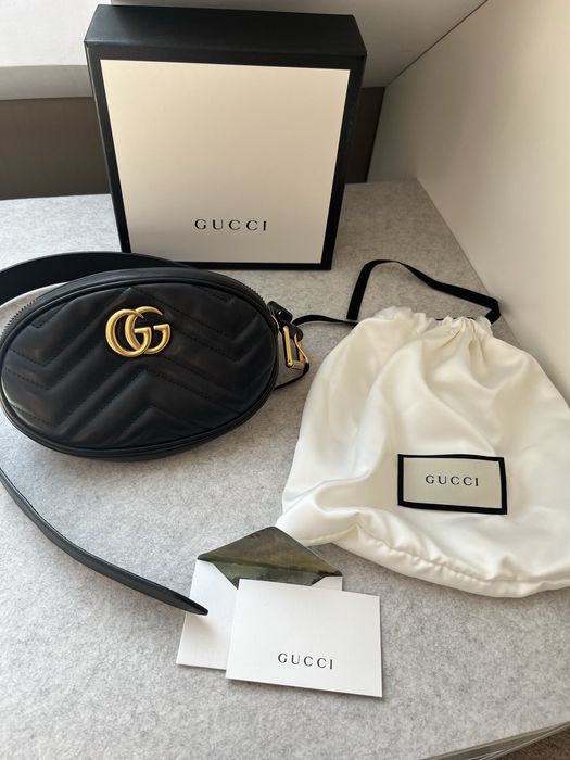 Gucci Nerka Elegancka torba na pas Gucci GG Marmont