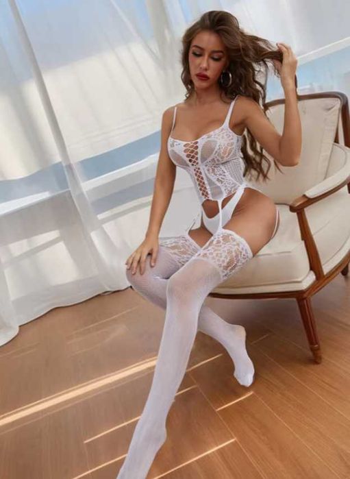 B021 seksowna bielizna erotyczna bodystocking sexy strój XS/3XL