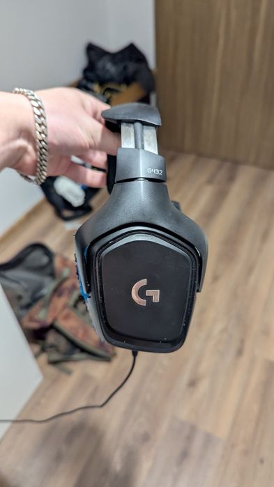 Logitech G432 (zniszczone nakładki)