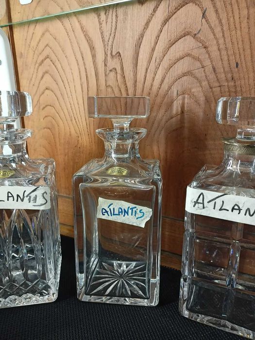 Lote Garrafas Cristal Atlantis