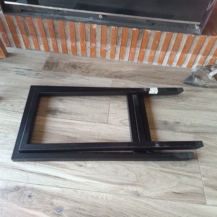 Porta Lenha Dobrável para Lareira – Metal Preto Moderno