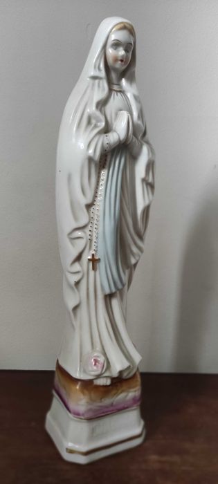 Stara porcelana, figurka Matka Boska, Maryja z Lourdes