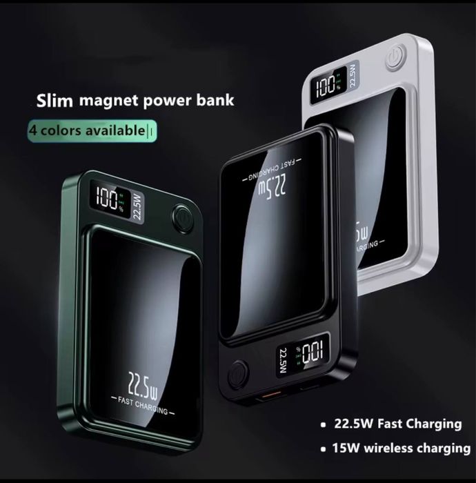 НАЙНИЖЧА ЦІНА‼️Магнітний Power Bank 10000mAh 22.5W (MagSafe) Магсейф