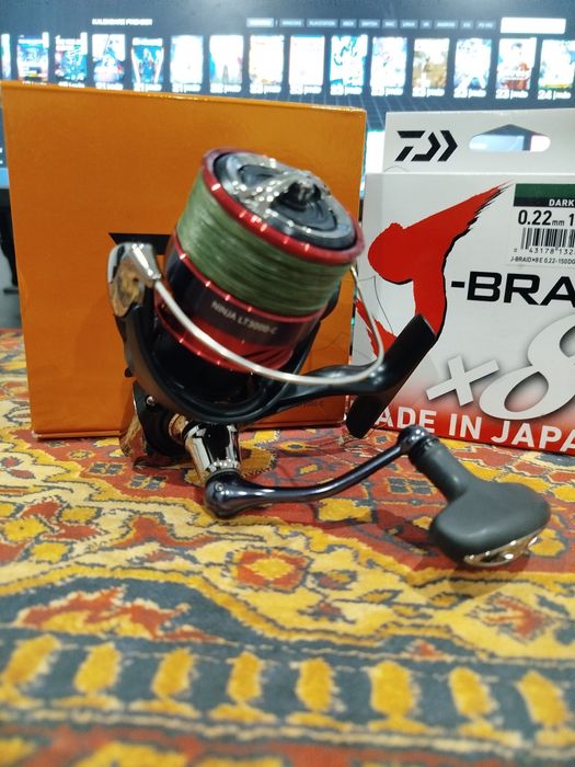 Daiwa ninja 3000 z nawinięta plecionka