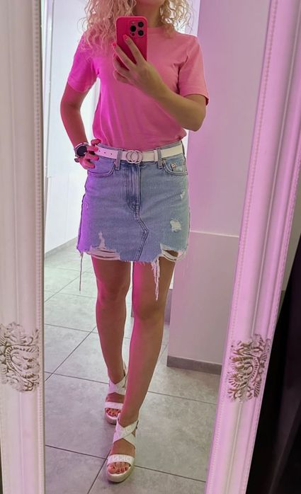 Джинсова спідниця Mango р.xs