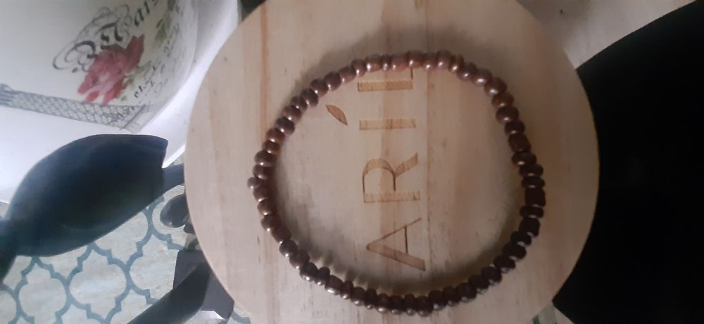 Bransoletka damska brąz