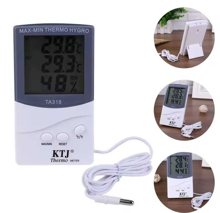 Термометр‑гигрометр TA 318 с выносным датчиком и памятью MIN/MAX