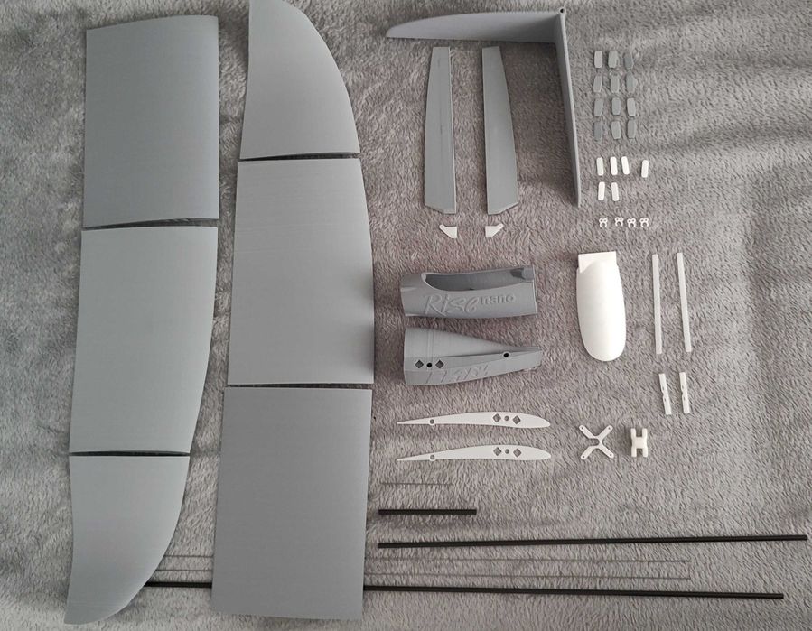 Zestaw motoszybowca RC Rise nano (druk 3D)