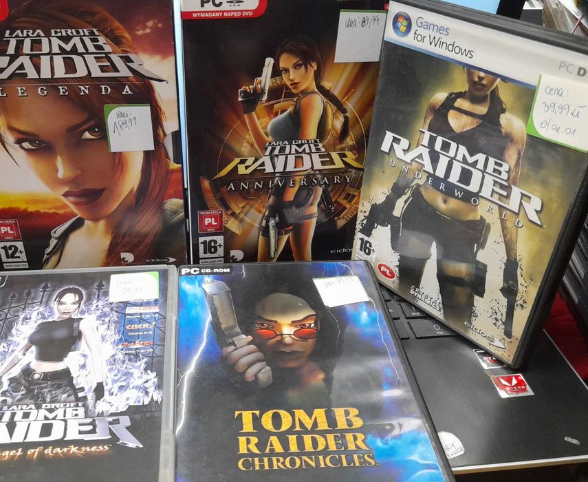 Kolekcja Tomb Raider PC, Legenda, Anniversary, Unerworld, angel, Chron