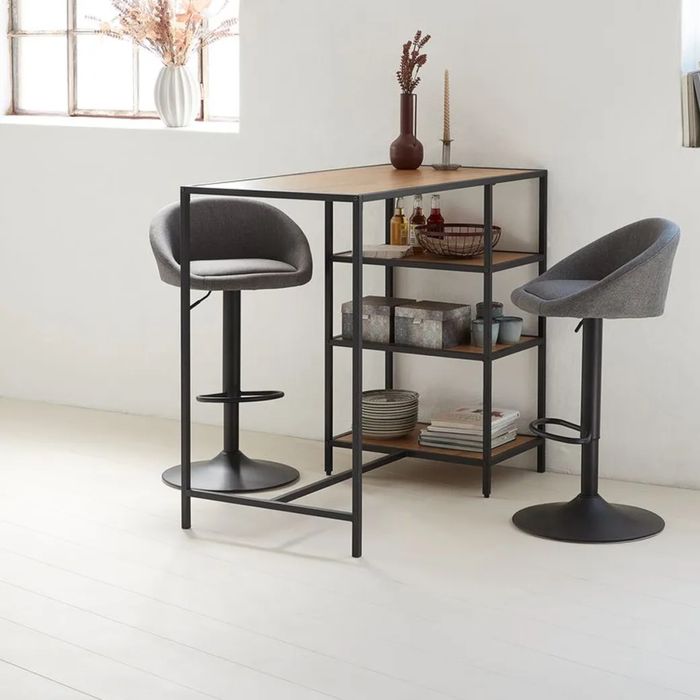 Продам барний стіл TRAPPEDAL 60x120 дуб/чорний