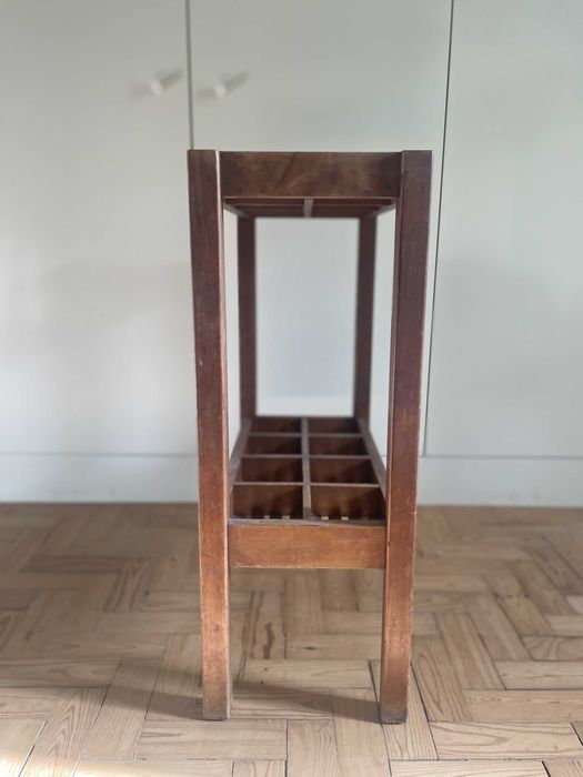 Móvel vintage expositor/organizador de rolos - armazenamento vertical