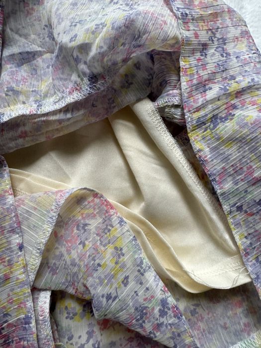 Nowa spódniczka Mohito 34 pastelowa kwiaty falbany Made in Poland