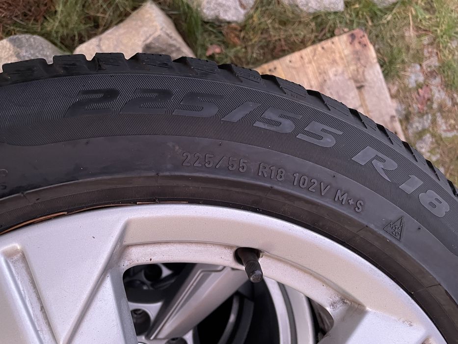Koła OEM Audi A6 4K C8 A7 5x112 225/55R18 Skoda Seat VW 100% idealne