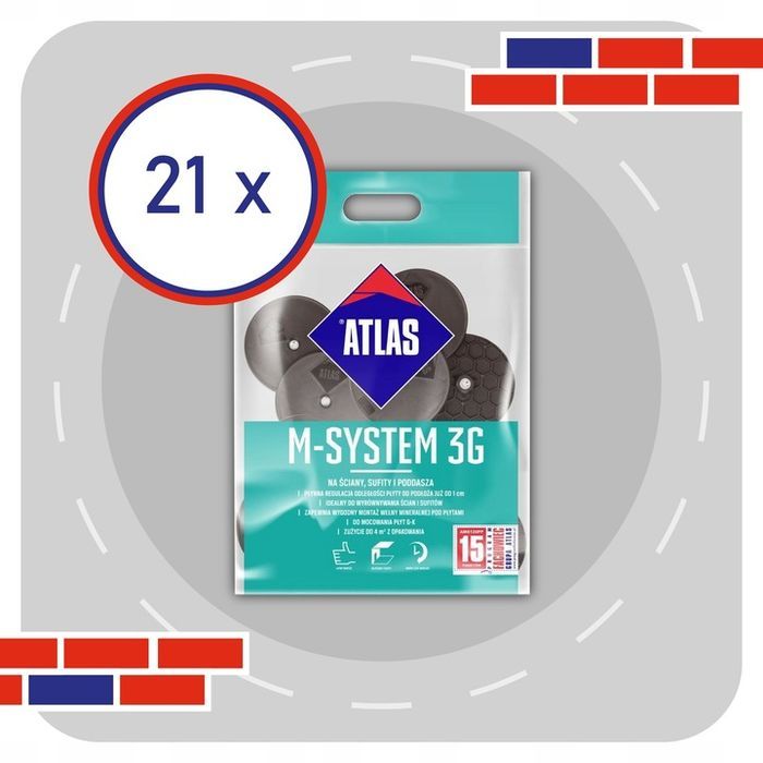 atlas m-system 3g m8/fi6,5 l100 bx ściana sufit