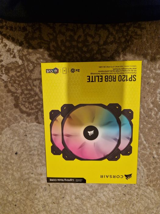 Wentylatory Corsair iCUE SP120 RGB ELITE Performance 120 mm PWM 6 SZT.