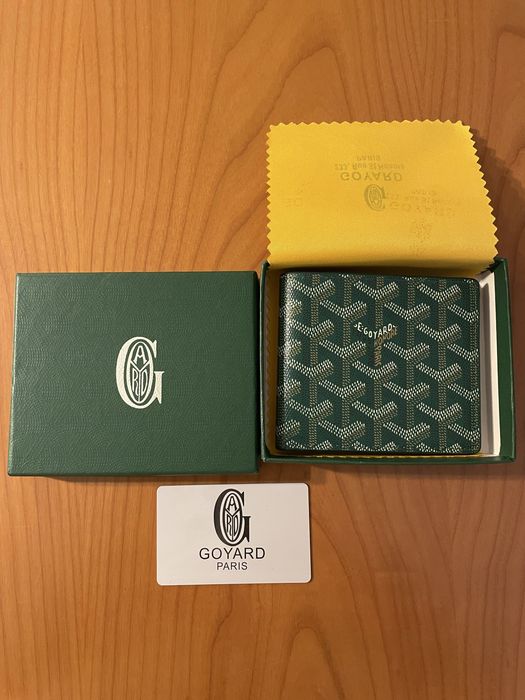 Carteira Goyard Verde com caixa