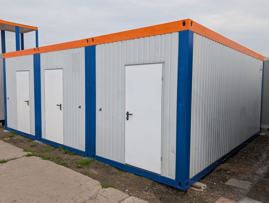 Zestaw kontenerów magazynowych 45m2 biurowe socjalne self storage na budowę działkę firmę
