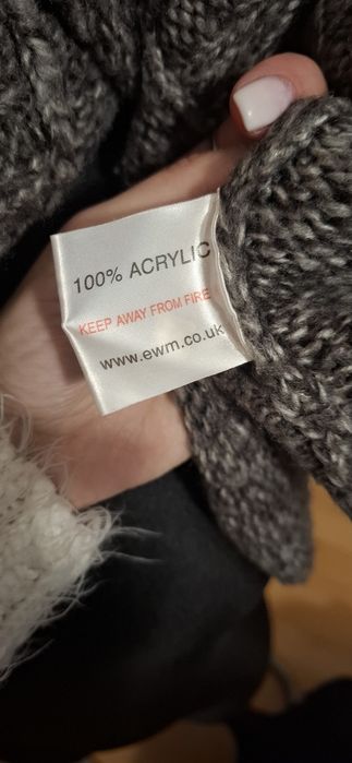 Piękny sweter kardigan rozm l uniwersalny akryl