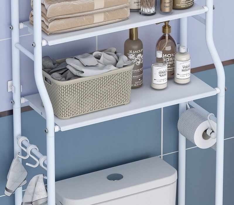 organizer łazienkowy regał stojak 3 poziomy nad wc pralkę