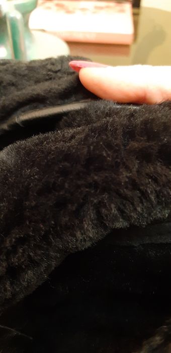 Модный берет натуральная кожа+ овчина