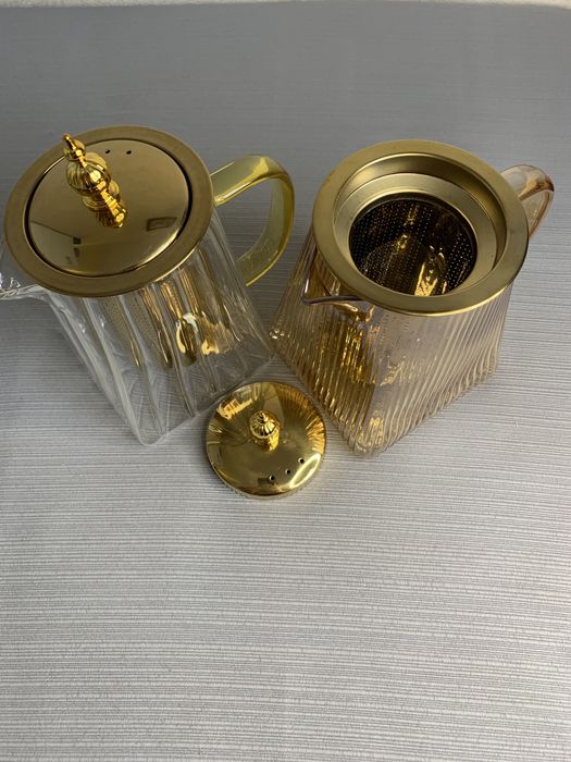 Заварник, Чайник скляний заварювальний з металевим фільтром, Чайник