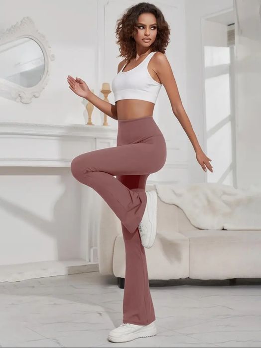 Ocieplane sportowe spodnie dzwony-rozm.XXL.