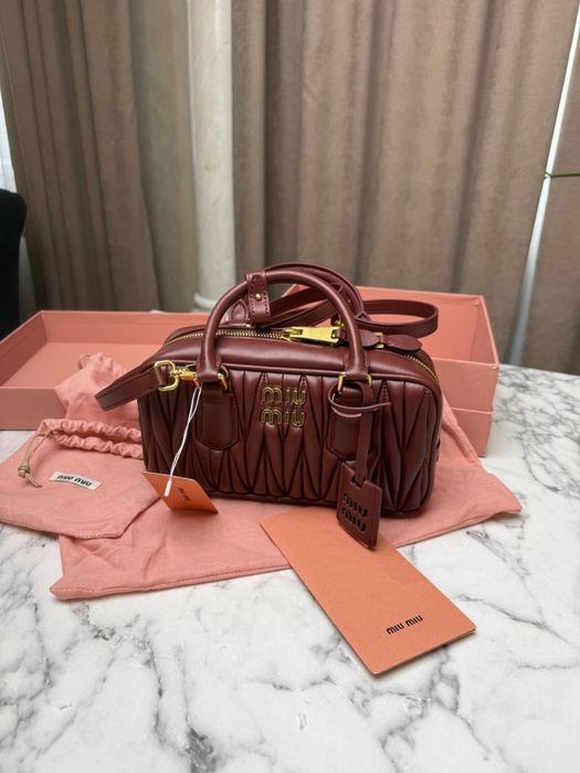 Torebka Miu Miu arcadie bordo